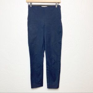 Everlane The Side-Zip Stretch Cotton Slim Navy Blue Ankle Trousers Pants Size 0
